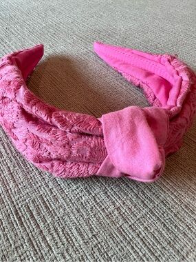 J. Marie the Wrin Hot Pink Knotted Fabric Headband - Women Accessories